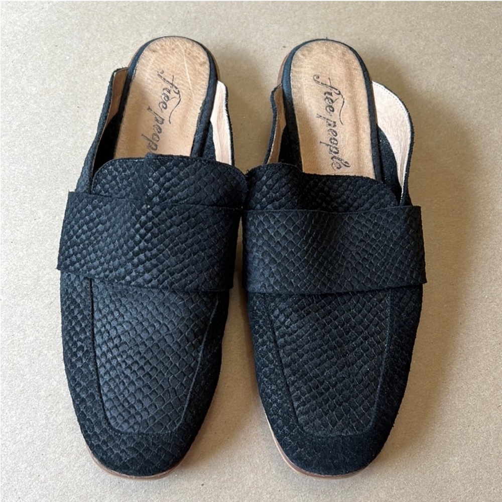 Free People Suede Mules Slides